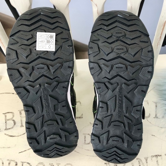 Skechers, Solar Quest, Fishermans Sandals, Black, Green, Kids, Size 3, NEW - Picture 8 of 14